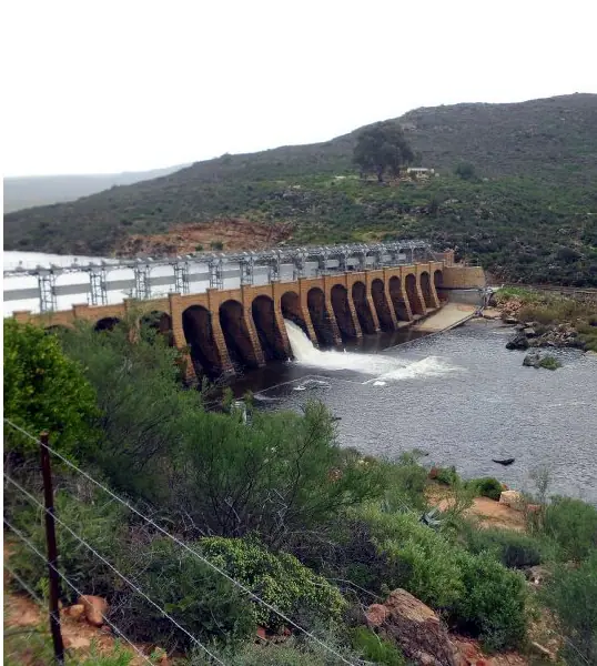 The Bulshoek Dam wall