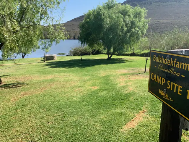 Camp sites, site 1 sign