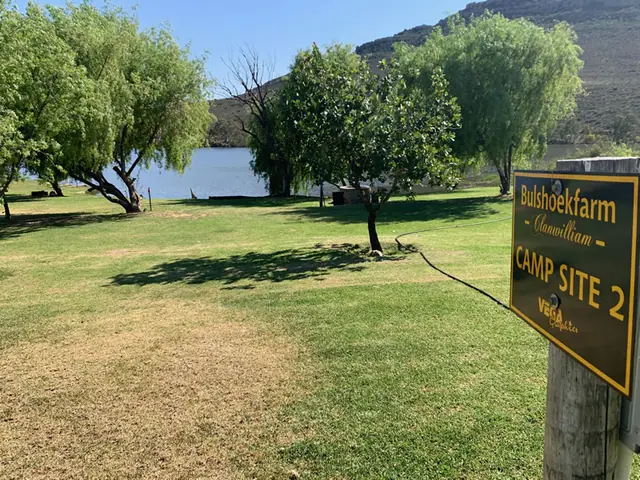 Camp sites, site 2 sign
