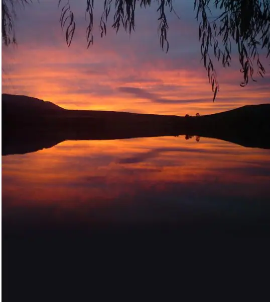 Sunset over Bulshoek Dam