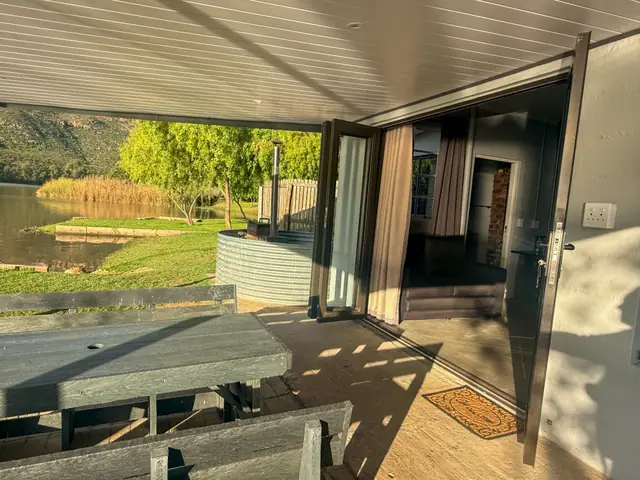 The view out, from inside the house