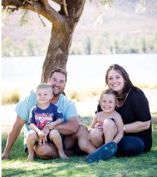 A family day on the bank
